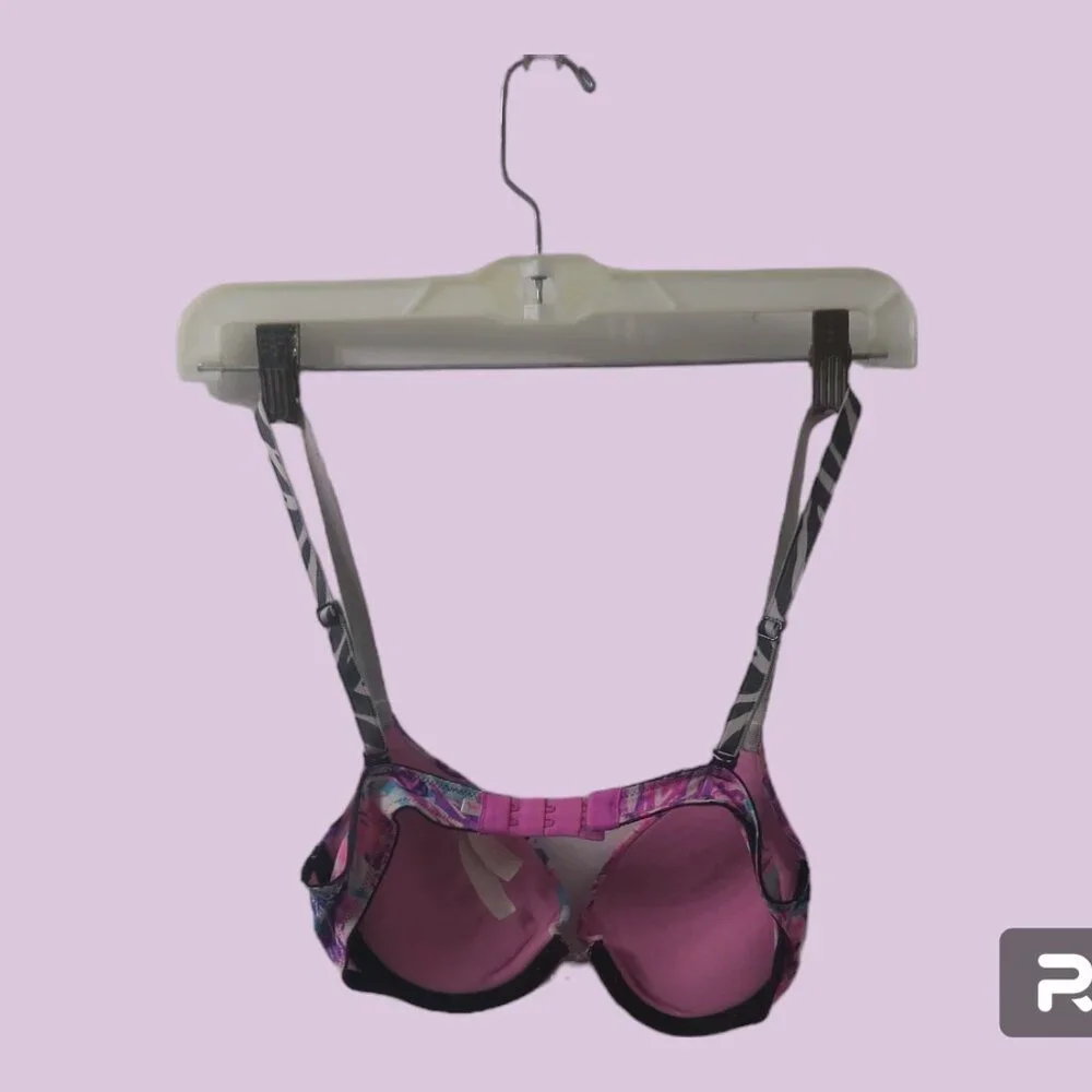 PINK Victoria's Secret wear everywhere push-up bra in pink and multi-colored 32B
